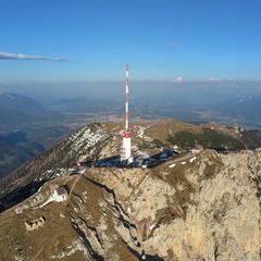 Flugwegposition um 15:25:41: Aufgenommen in der Nähe von 39034 Toblach, Bozen, Italien in 3616 Meter